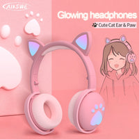 
              AIKSWE Bluetooth AIKSWE Bluetooth Headphones glowing cute LED Cat Ear
            