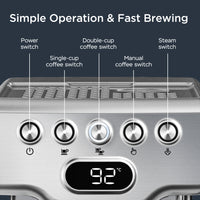 Geek Chef Espresso Machine Water Stainless Steel
