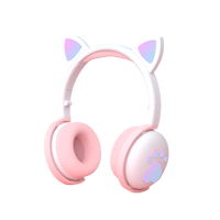 AIKSWE Bluetooth Headphones glowing cute LED Cat Ear