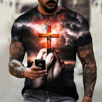 
              Cross  T-shirt 3D print
            