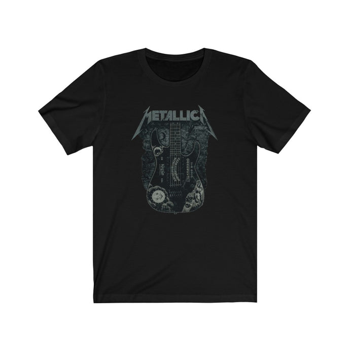 Metallica Hammett Ouija Guitar Slim Fit  T-shirt