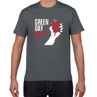 2019 new summer Famous band Green Day t shirt men 100% cotton loose Tops&Tees men  Rock Hip Hop street wear men clothes pok