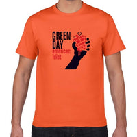 2019 new summer Famous band Green Day t shirt men 100% cotton loose Tops&Tees men  Rock Hip Hop street wear men clothes pok