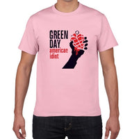 2019 new summer Famous band Green Day t shirt men 100% cotton loose Tops&Tees men  Rock Hip Hop street wear men clothes pok