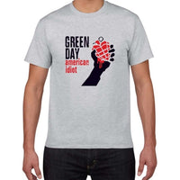 2019 new summer Famous band Green Day t shirt men 100% cotton loose Tops&Tees men  Rock Hip Hop street wear men clothes pok