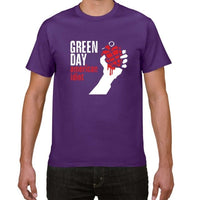 2019 new summer Famous band Green Day t shirt men 100% cotton loose Tops&Tees men  Rock Hip Hop street wear men clothes pok