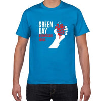 2019 new summer Famous band Green Day t shirt men 100% cotton loose Tops&Tees men  Rock Hip Hop street wear men clothes pok