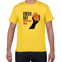 2019 new summer Famous band Green Day t shirt men 100% cotton loose Tops&Tees men  Rock Hip Hop street wear men clothes pok