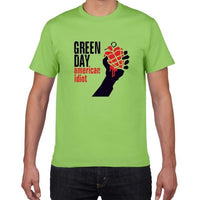 2019 new summer Famous band Green Day t shirt men 100% cotton loose Tops&Tees men  Rock Hip Hop street wear men clothes pok
