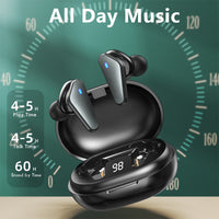 TWS Bluetooth 5.0 Binaural Wireless Sports Earbud with Mic- USB Interface