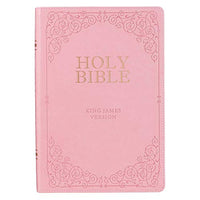 
              KJV Holy Bible, Giant Print Full-Size, Pink Faux Leather King James Version
            