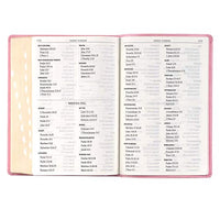 KJV Holy Bible, Giant Print Full-Size, Pink Faux Leather King James Version