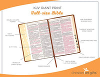 
              KJV Holy Bible, Giant Print Full-Size, Pink Faux Leather King James Version
            