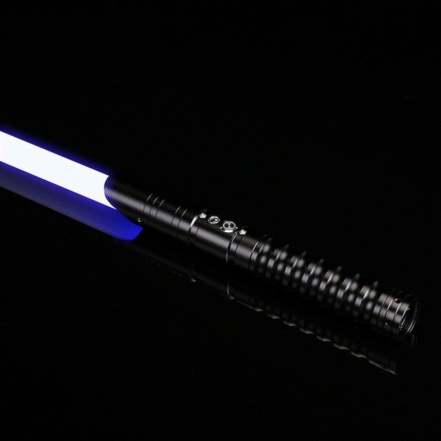 TXQSABER Upgrade HOT Lightsaber, Metal Handle Heavy Dueling, 12 Color Change Volume adjustment Force FX  6 Soundfons FOC Blaster
