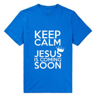 
              Keep Calm Jesus Is Coming Soon T-shirts
            