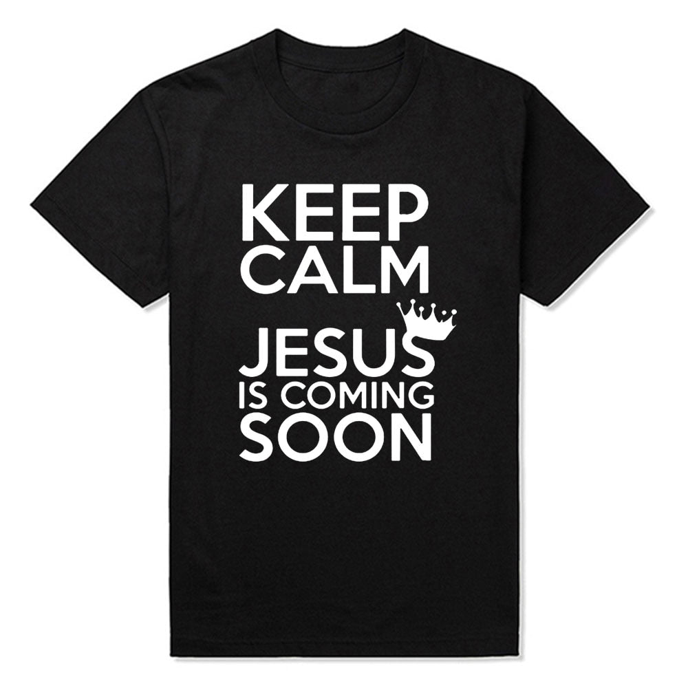 Keep Calm Jesus Is Coming Soon T-shirts