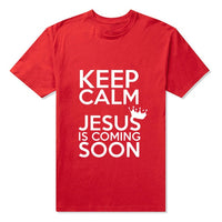 
              Keep Calm Jesus Is Coming Soon T-shirts
            