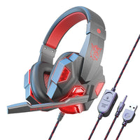 
              Gaming Headphones Headset Deep Bass Stereo Wired Gamer
            